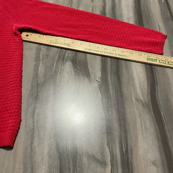 Draper James Red Cardigan Sweater - Picture 3 of 5